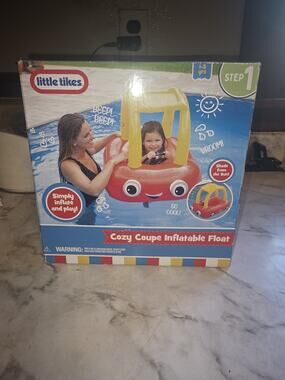 Little Tikes Cozy Coupe Inflatable Pool Float Step 1 (1-3 years old) NIP